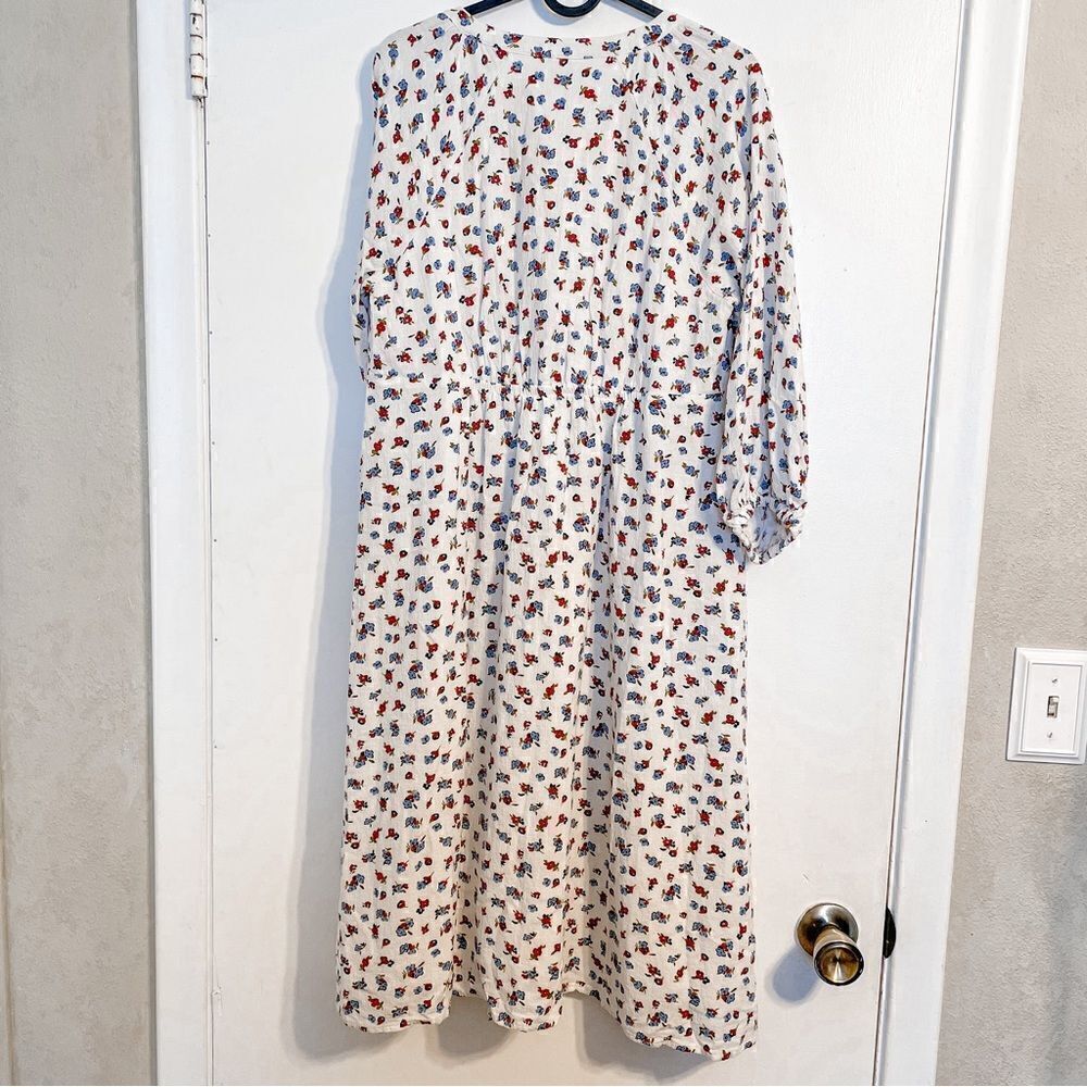 The Nines by Hatch Button Front Poplin Maternity Dress S - Picture 7 of 8